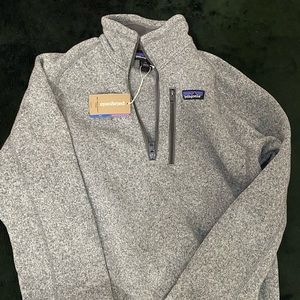 Patagonia Better Sweater 1/4 quarter fleece zip up grey sweatshirt